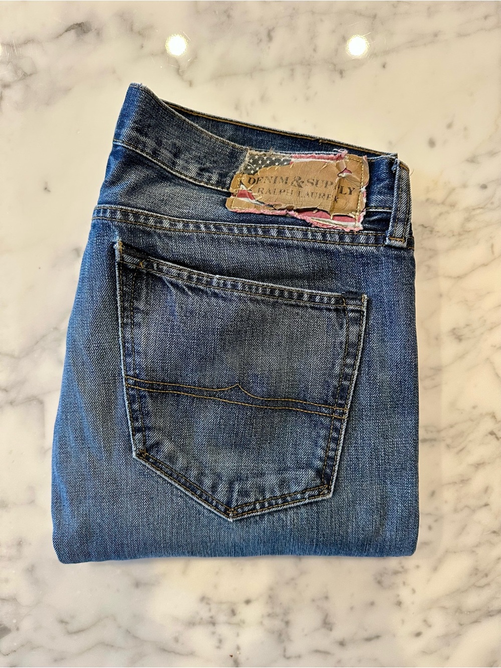 Ralph Lauren Denim & Supply - Men's Blue Slim Jeans - 34x30 - Picture 4 of 5